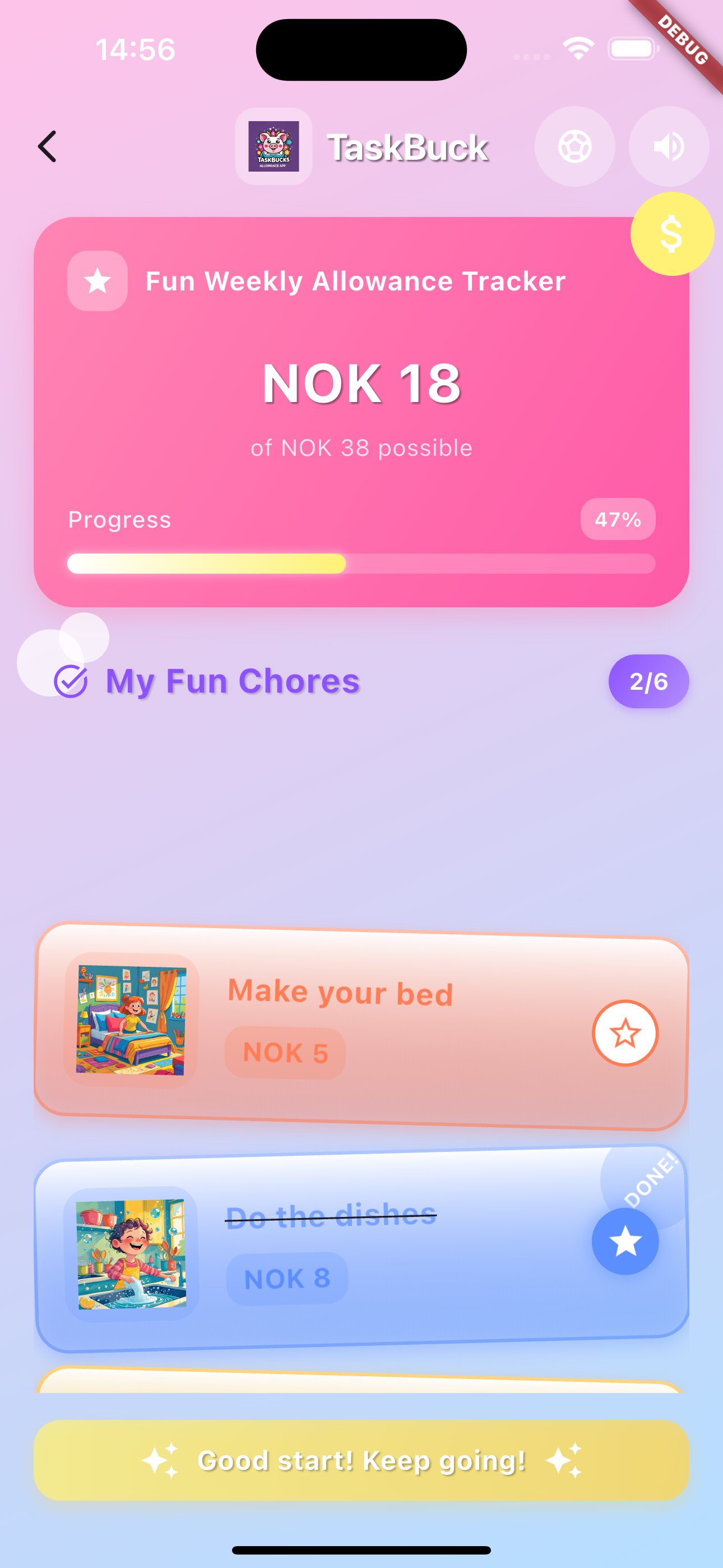 TaskBuck app screenshot